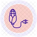 Biomass Energy Line Icon Icon