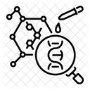 Biomaterial Biologisches Material DNA Tests Symbol