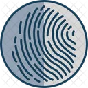 Biometric Fingerprint Identification Icon