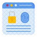 Security Fingerprint Scan Icon