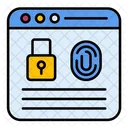 Security Fingerprint Scan Icon