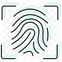Biometric Authentication Color Shadow Thinline Icon Icon