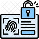 Biometric Authentication Security Scanner Icon