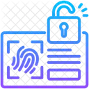Biometric Authentication Security Scanner Icon