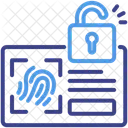 Biometric Authentication Security Scanner Icon