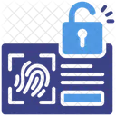 Biometric Authentication Security Scanner Icon