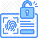 Biometric Authentication Security Scanner Icon