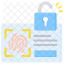 Biometric Authentication Security Scanner Icon