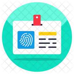 Biometric Card  Icon
