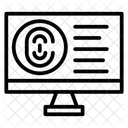 Biometric Computer  Icon