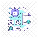 Biometric Data Usage Consent Biometric Icon