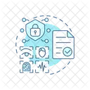 Biometric Data Usage Consent Biometric Icon