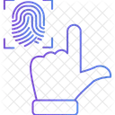 Biometric Fingerprint  Icon