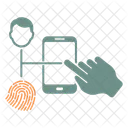 Biometric Authentication Fingerprint Icon