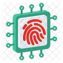 Biometric Fingerprint Identification Icon