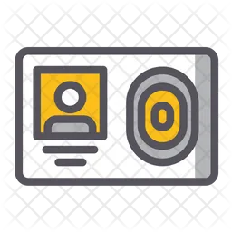 Biometric id card  Icon