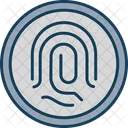 Fingerprint Security Biometric Access Icon