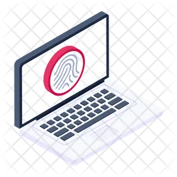 Biometric Laptop  Icon
