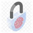 Biometric Lock Fingerprint Icono