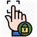 Lock Scan Finger Icon
