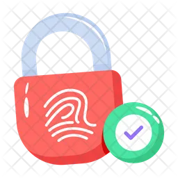 Biometric Padlock  Icon