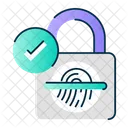 Biometric Padlock  Icon