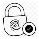 Biometric Padlock  Icon