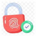 Biometric Padlock  Icon