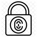Biometric Padlock  Icon