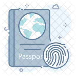 Biometric Passport  Icon