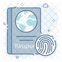 Biometric Passport Icon