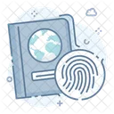 Biometric Passport Overseas Biometric International Biometric Icon