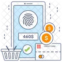 Biometric Payment  Icon