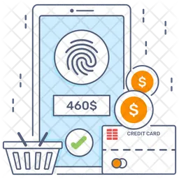 Biometric Payment  Icon