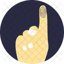 Biometric Access Fingerprinting Icon