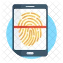 Fingerprint Scanner Biometric Verification Fingerprint Reader Icon