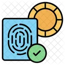Biometric Verification Digital Icon