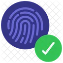 Biometrics Accepted Finger Print Accepted Biometric Done Icon