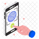Biometrie Sicherheit Fingerabdruck Symbol