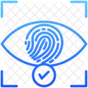 Biometrie Identification Biometrique Empreinte Digitale Icône
