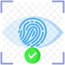 Biometrie Identification Biometrique Empreinte Digitale Icône