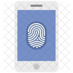 Biometrie mobiler Zugriff  Symbol