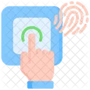 Biometrique Scanner Protection Icône
