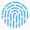 Biometrique Empreinte Digitale Toucher Icône