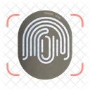 Biometrische Erkennung  Symbol