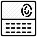 Biometrische Maschine  Symbol