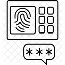 Biometrische Sicherheit  Symbol
