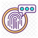 Biometrische Technologie  Symbol