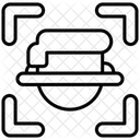 Biometrischer Gesichtsscan Gesichts ID Gesichtssperre Symbol