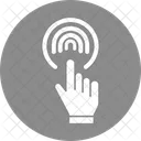 Biometrisches Lesegerat Fingerabdruckschloss Fingerabdruckleser Symbol